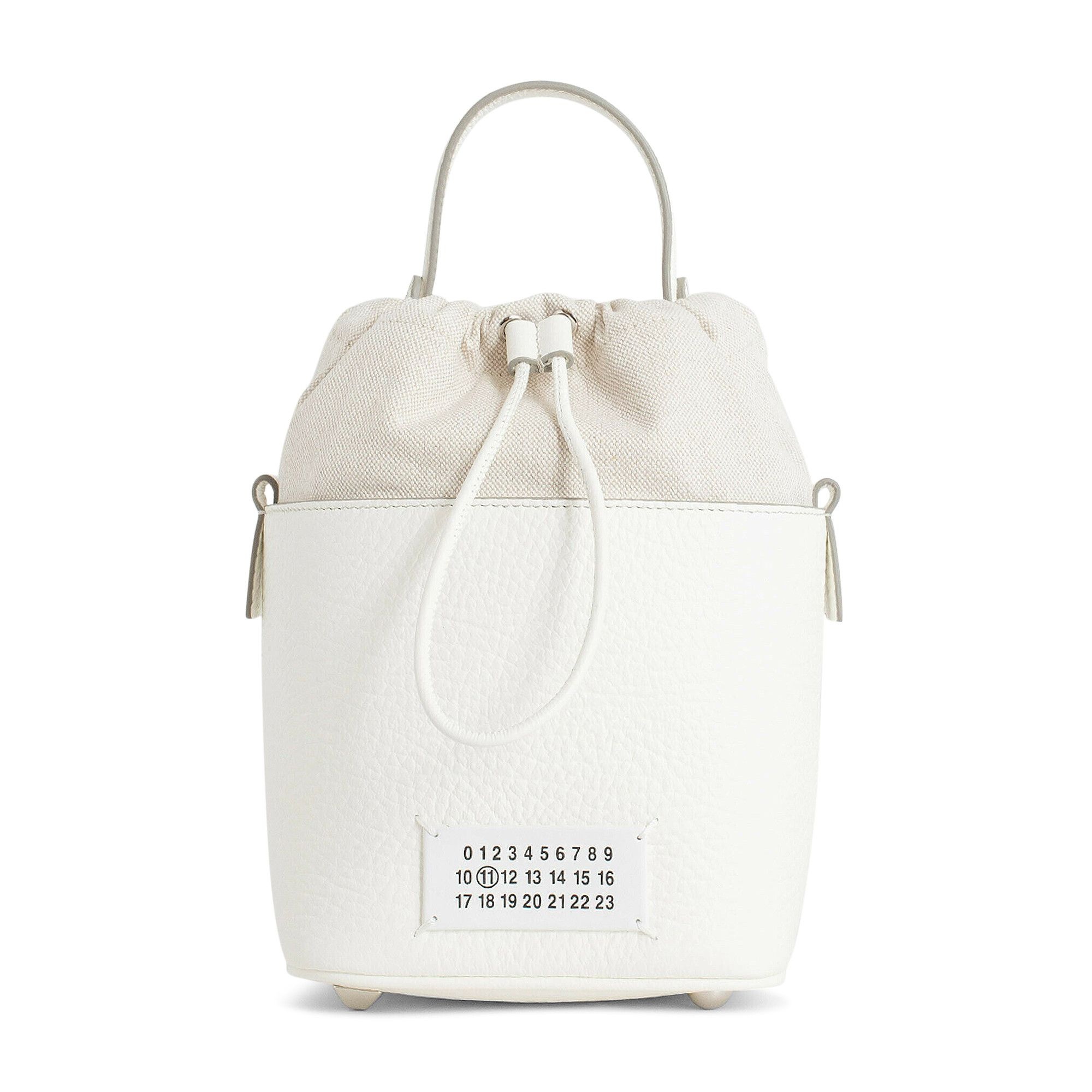 Maison Margiela 5AC Bucket Bag Canvas And Leather 'White' - 1