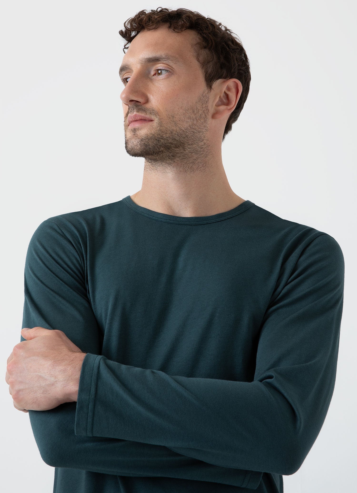 Long Sleeve Cotton Modal Lounge T‑shirt - 6