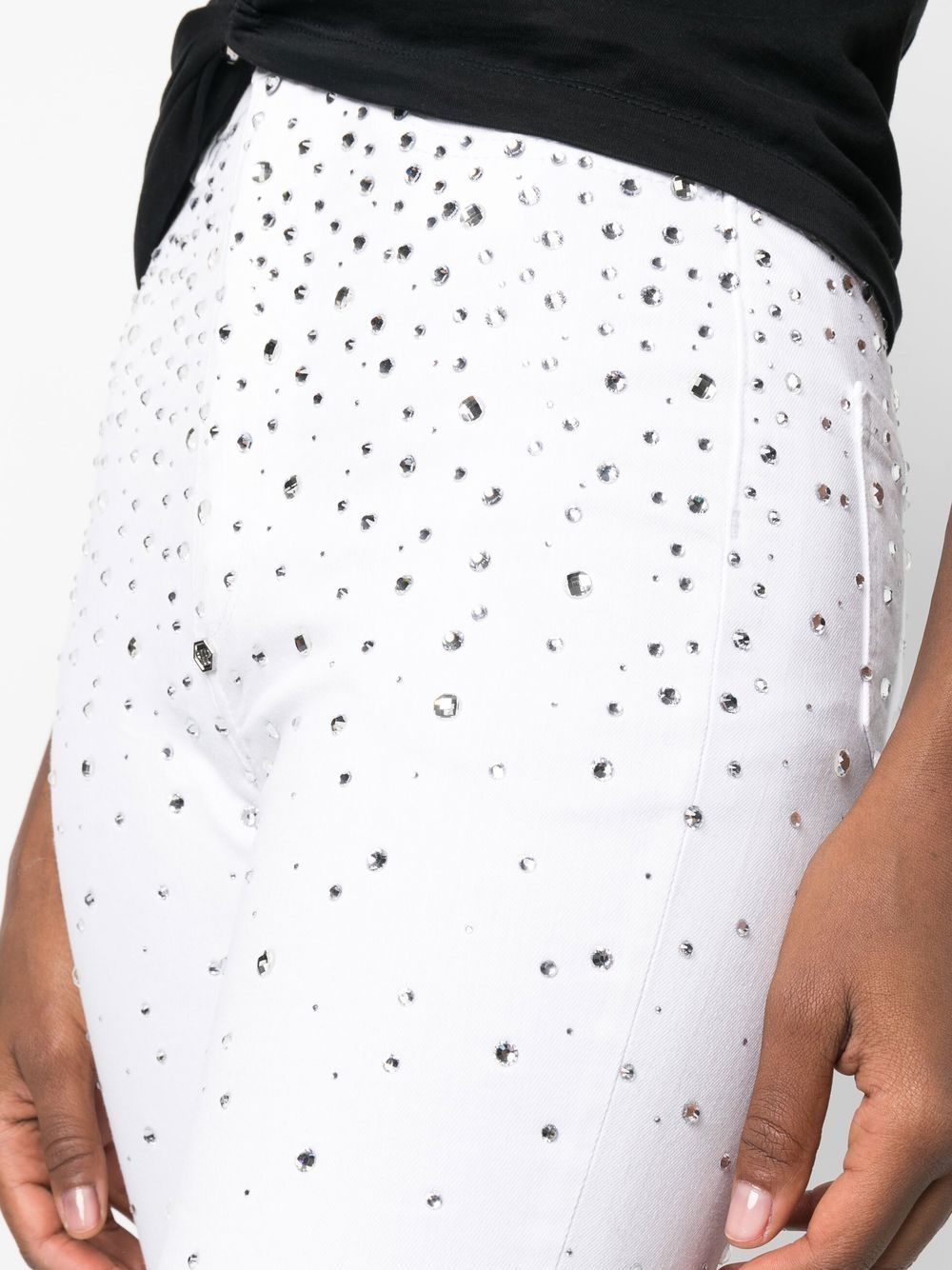 rhinestone-embellished skinny jeans - 5