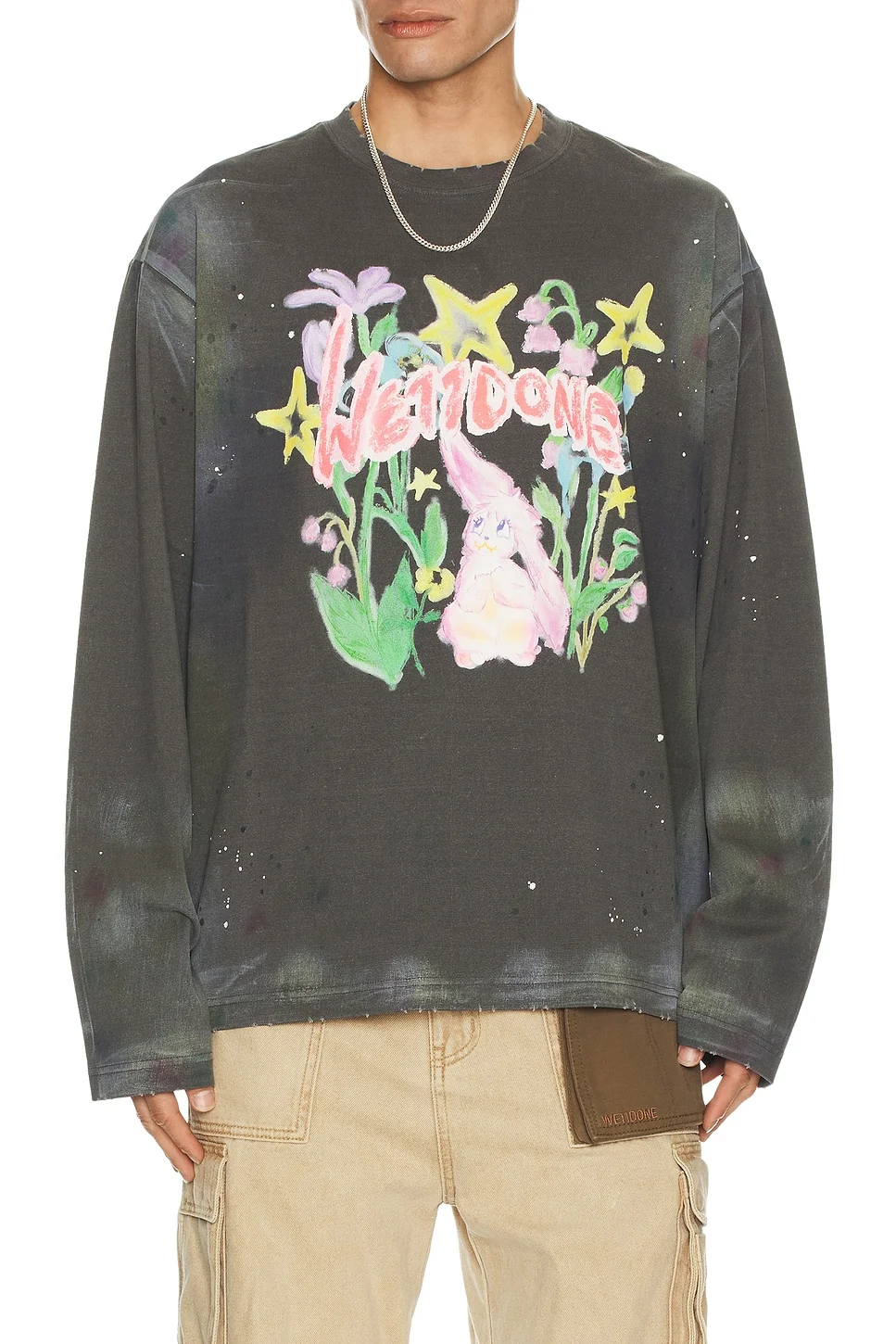 Dirty Painting Long Sleeve T-Shirt - 1