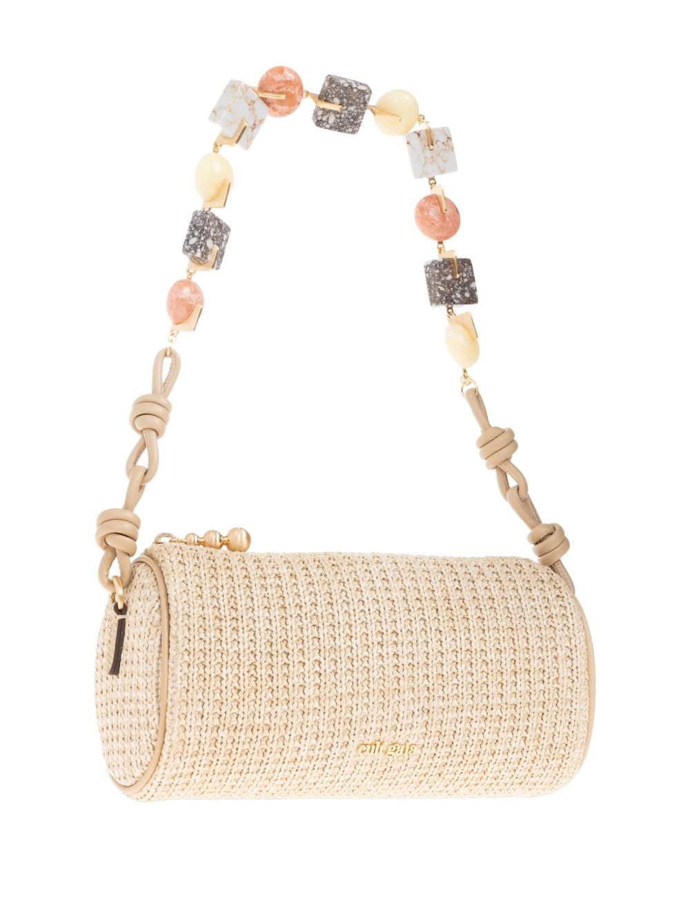 beaded cylindrical shoulder bag - 3