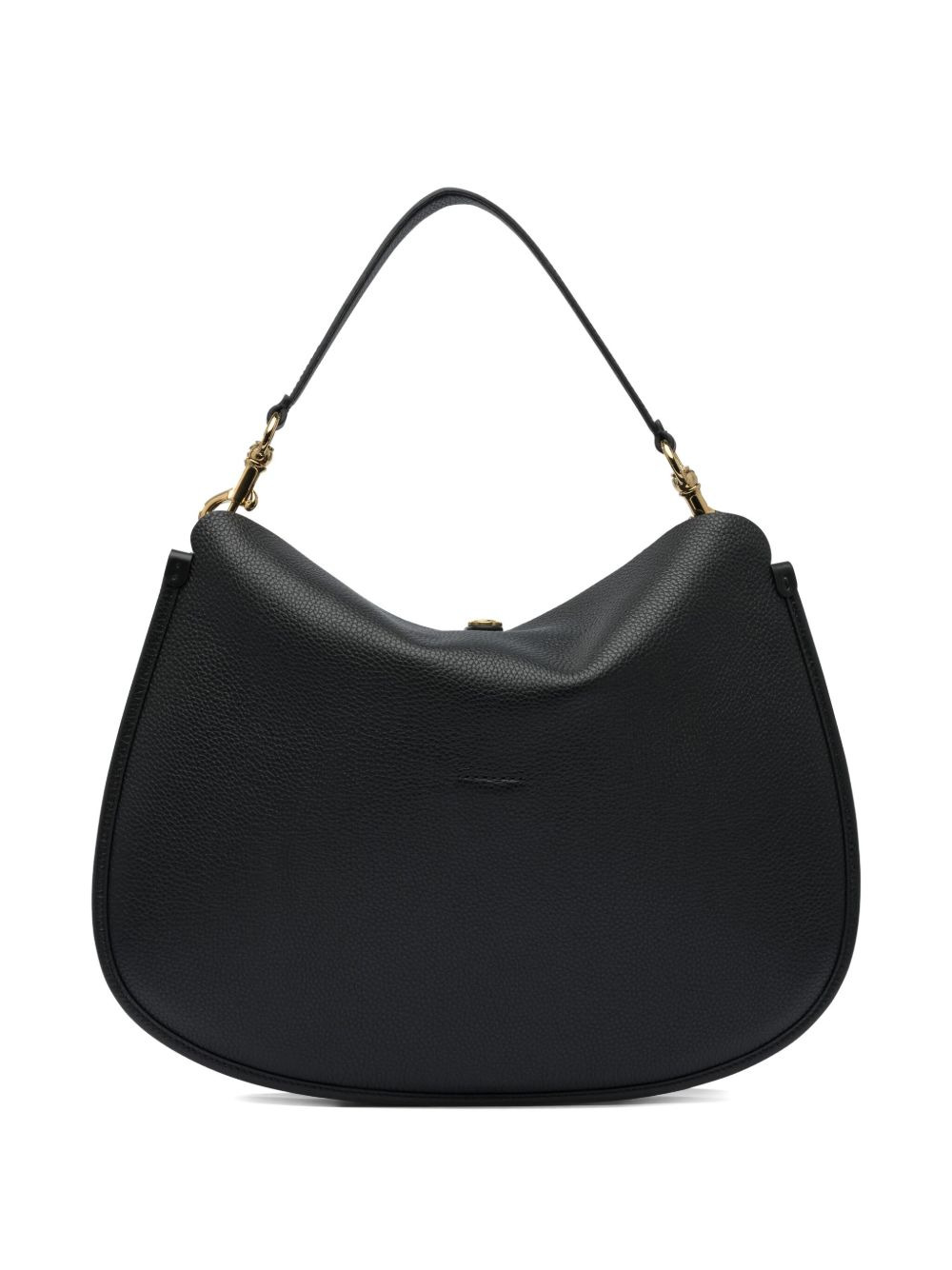 buckle-fastening leather shoulder bag - 2