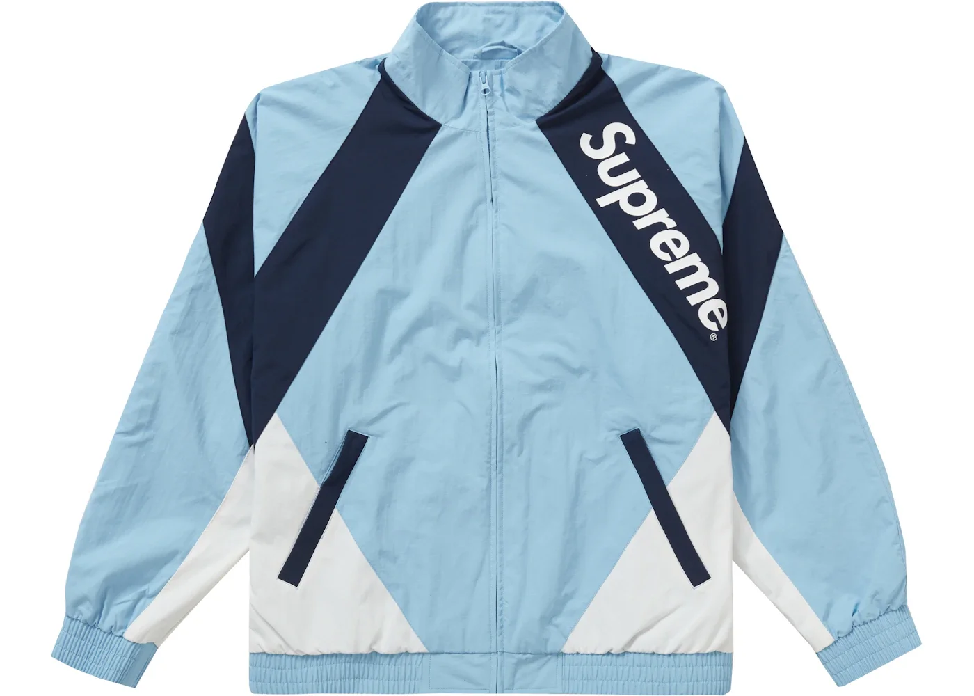 Supreme Paneled Track Jacket Light Blue - 1