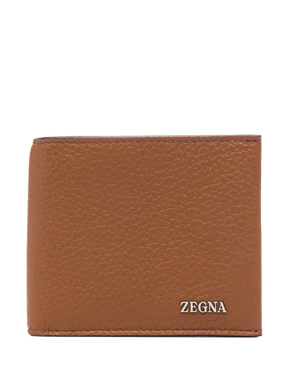 logo-plaque leather wallet - 1