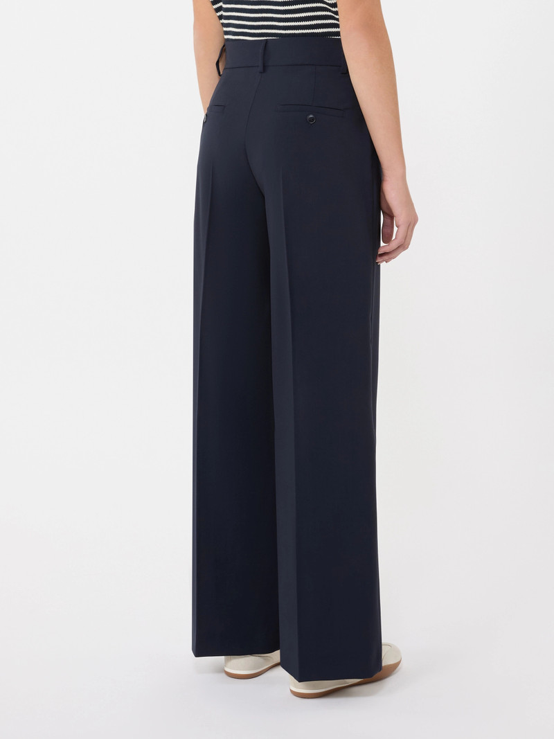 VISIVO Woollen cloth palazzo trousers - NAVY 4