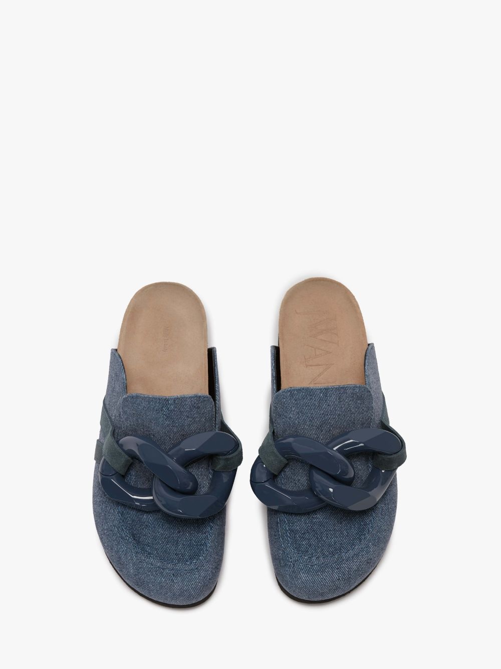 CHAIN LOAFER MULES - 4