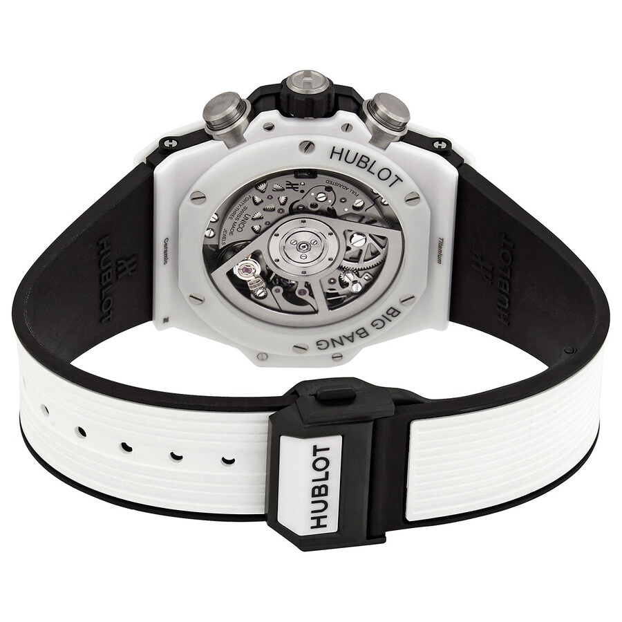 Hublot Big Bang UNICO Automatic  Chronograph White Ceramic Silver Dial Men's Watch 441.HX.1170.RX - 3
