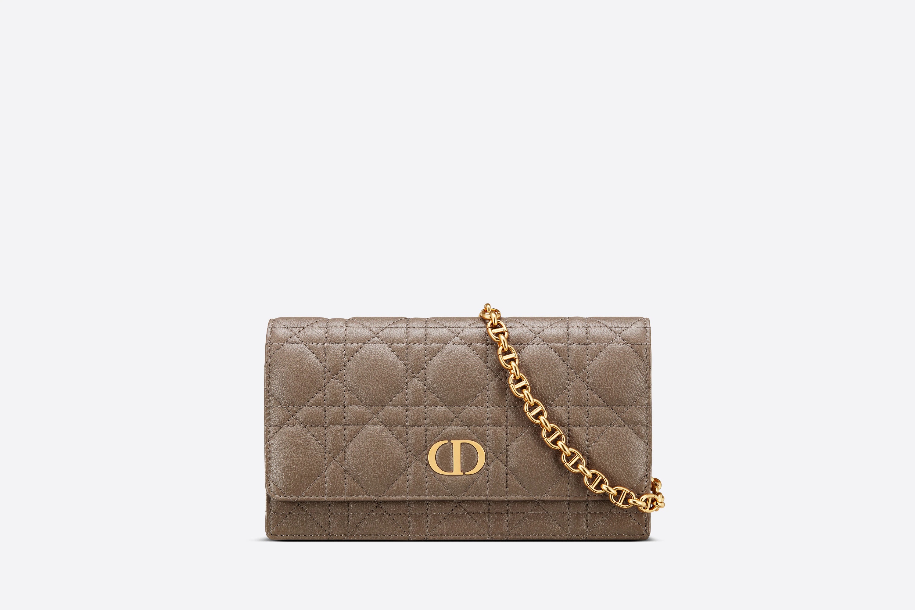 Dior Caro Belt Pouch with Chain - 1