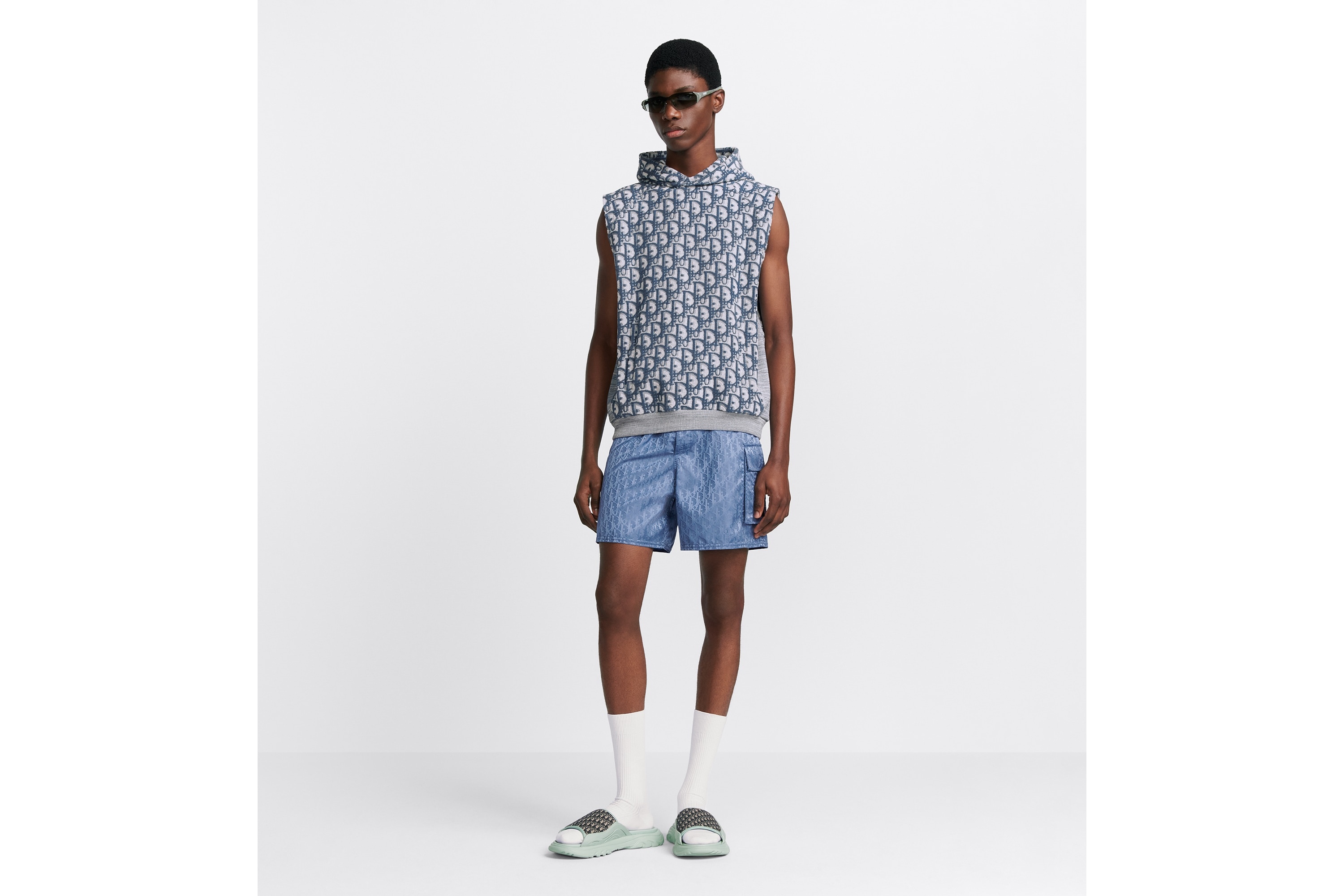 Dior Oblique Sleeveless Hooded Sweatshirt - 3