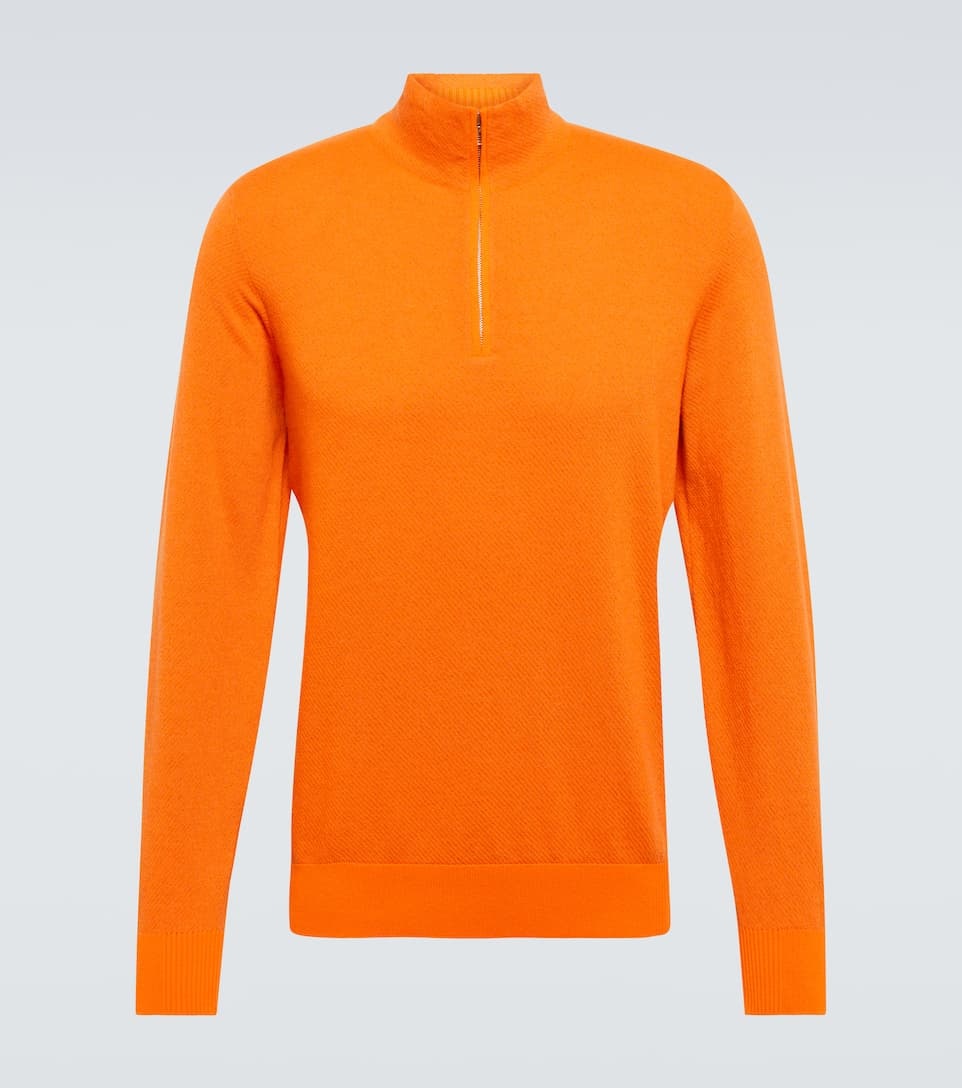 Roadster half-zip cashmere sweater - 1