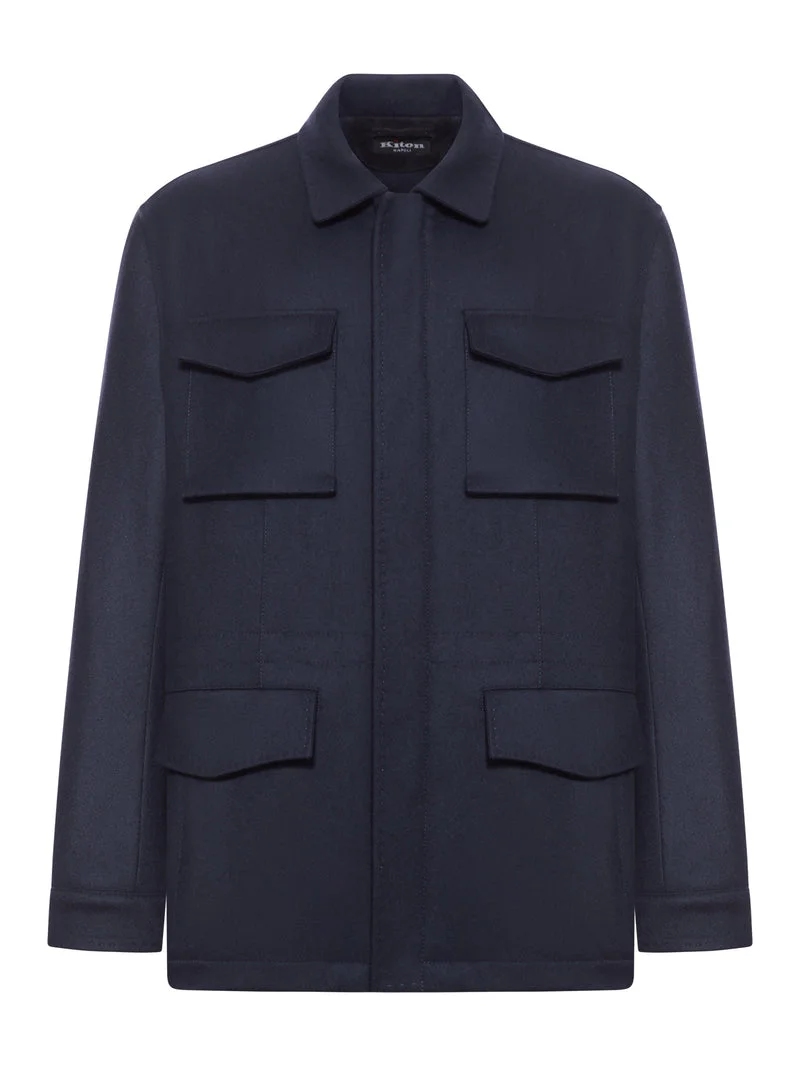 Kiton Men Multi-Pocket Cashmere Field Jacket - 1