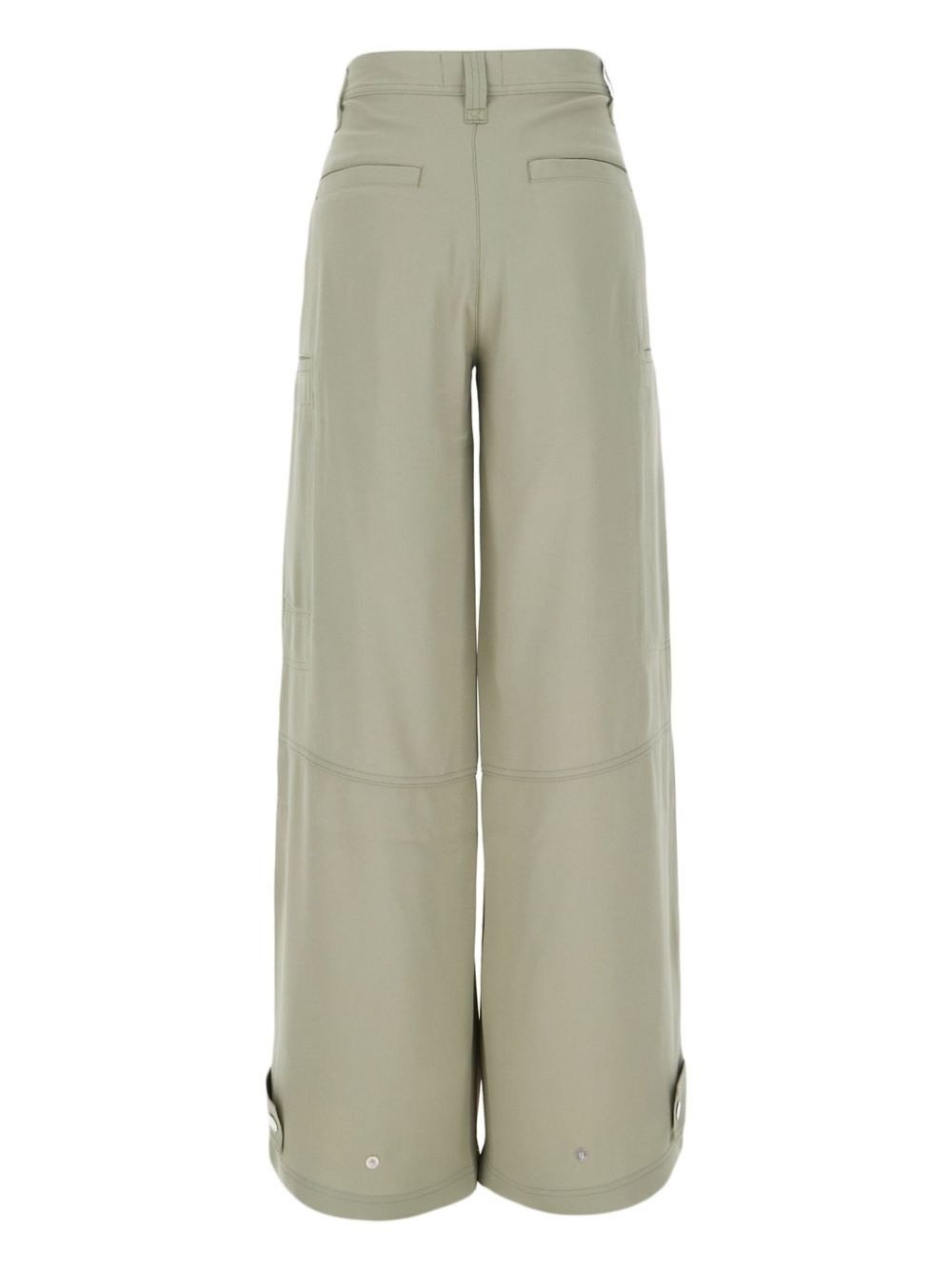crepe straight trousers - 2