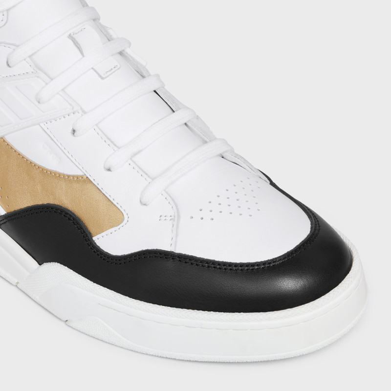 CELINE CT-06 HIGH TOP SNEAKER in CALFSKIN & LAMINATED CALFSKIN outlook