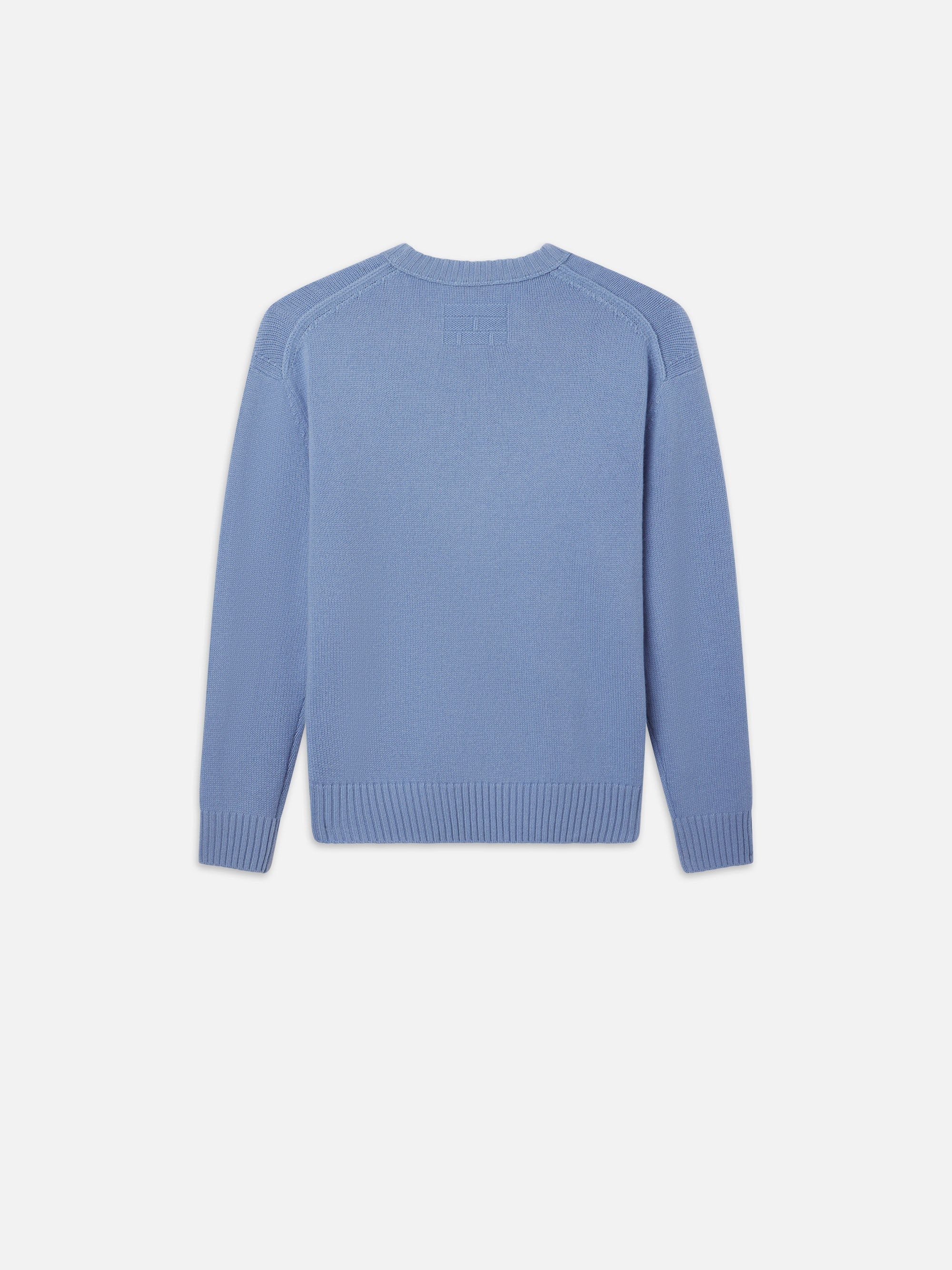 Cashmere Crewneck Sweater in Soft Blue - 4