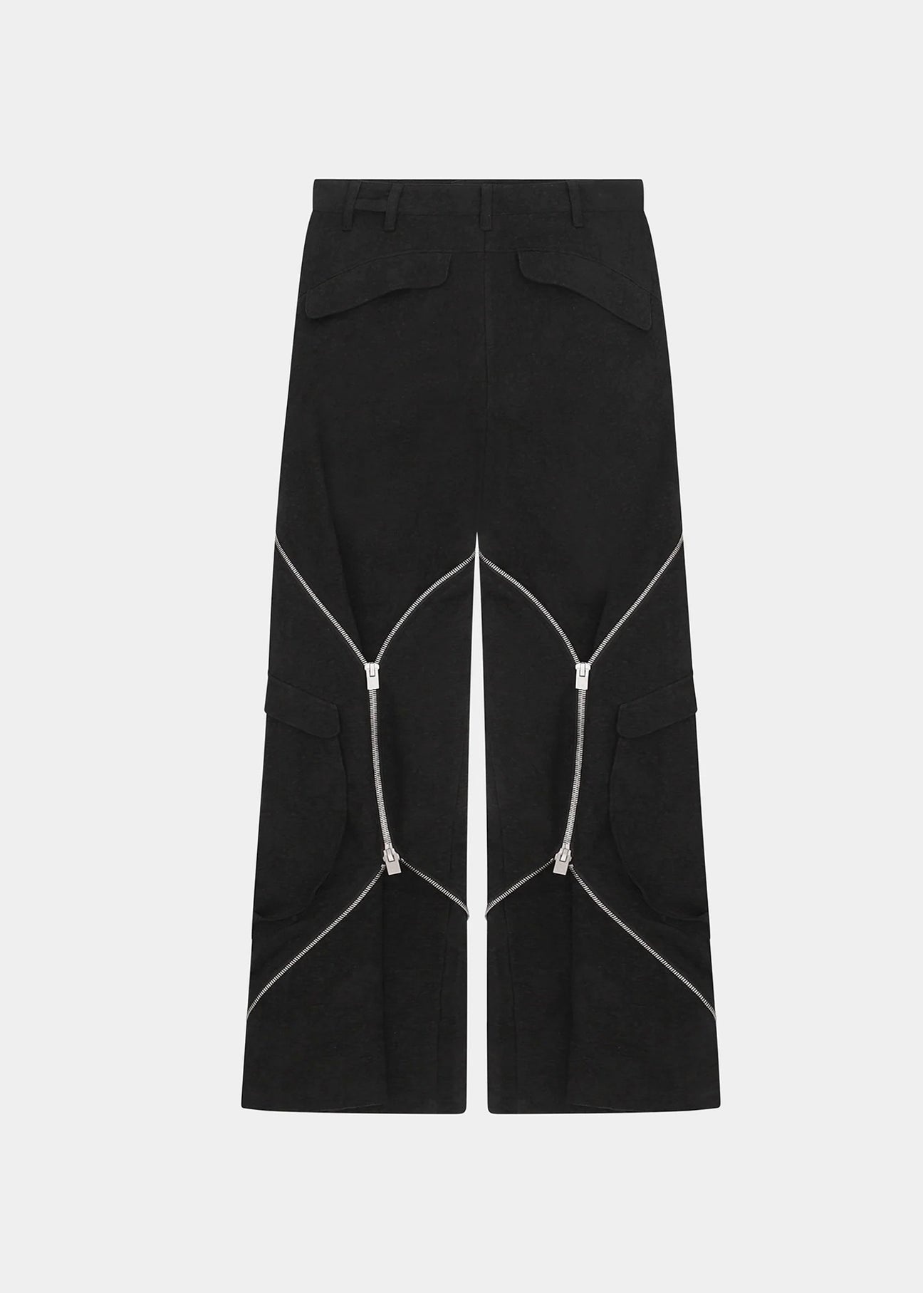 BLACK PUNCTURED CARGO TROUSER - 13