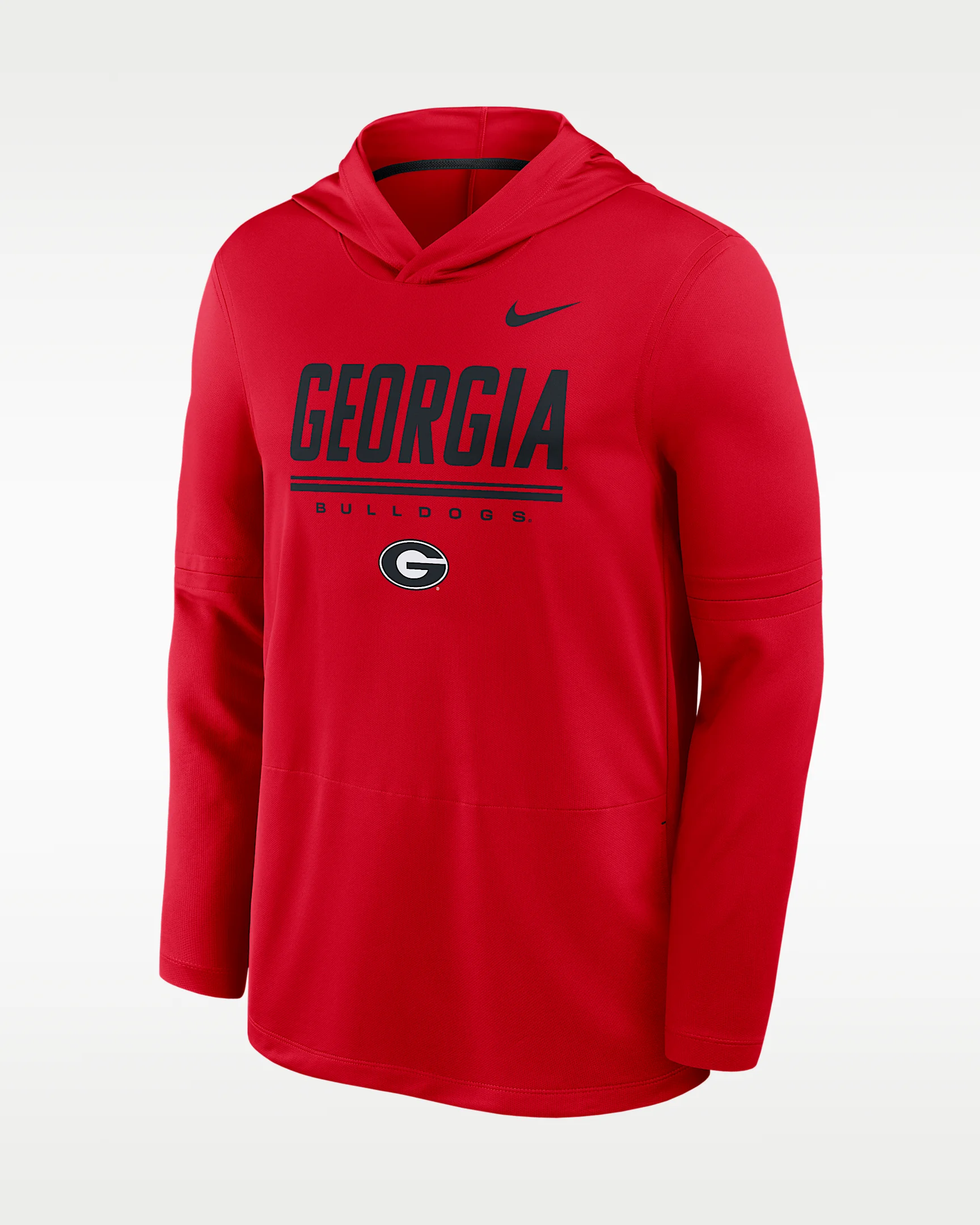 Georgia Sideline Men's Nike Dri-FIT College Long-Sleeve Hooded Top - 1