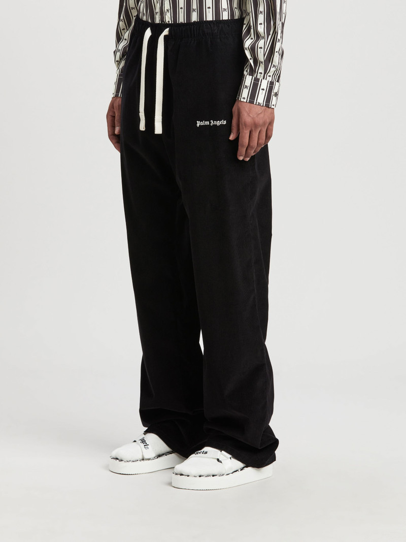 Logo Velvet Pants 4