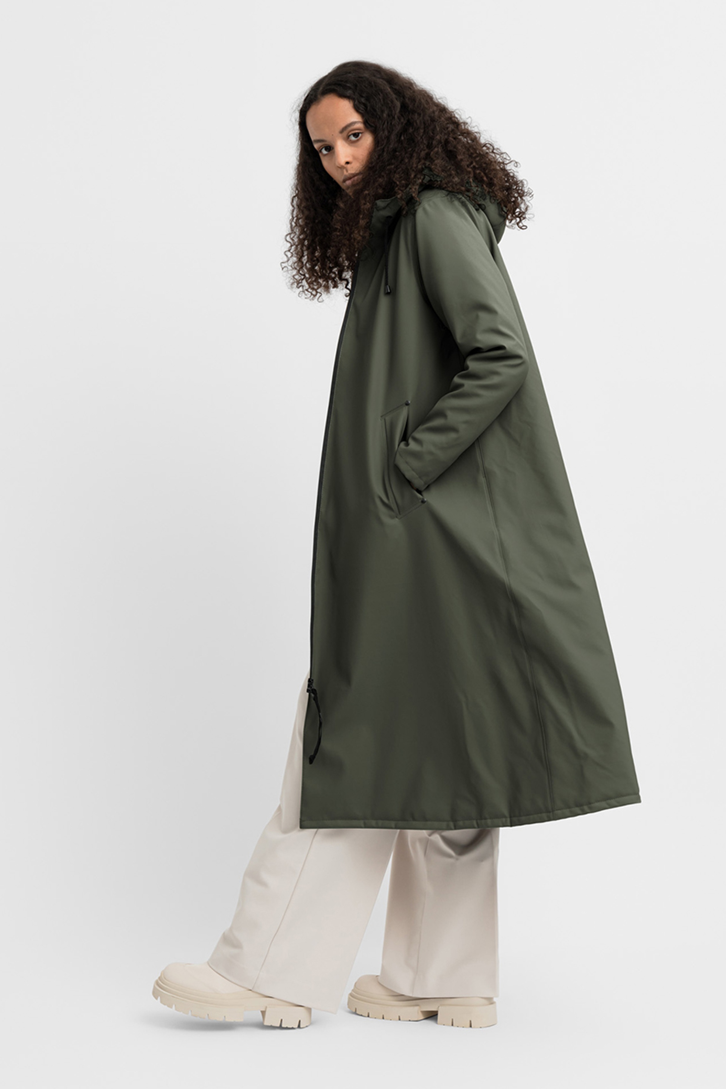 Mosebacke Long Winter Khaki Green - 2