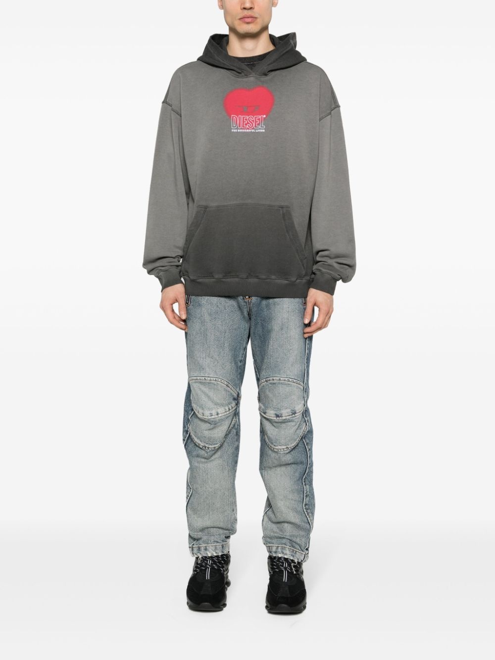 Diesel S-Boxt-Hood-N10 cotton hoodie | REVERSIBLE