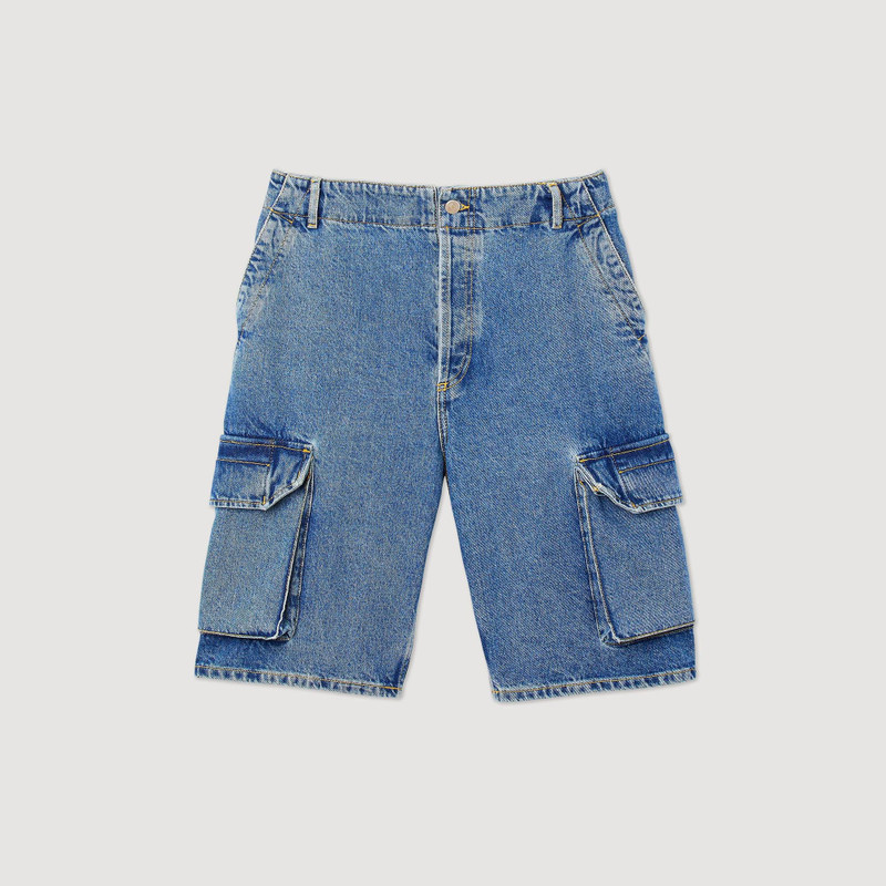 Baggy denim shorts 1