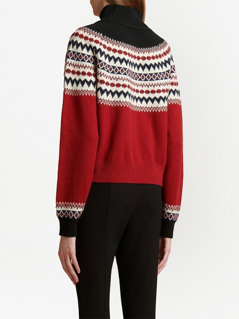 fair-isle cashmere sweater - 4