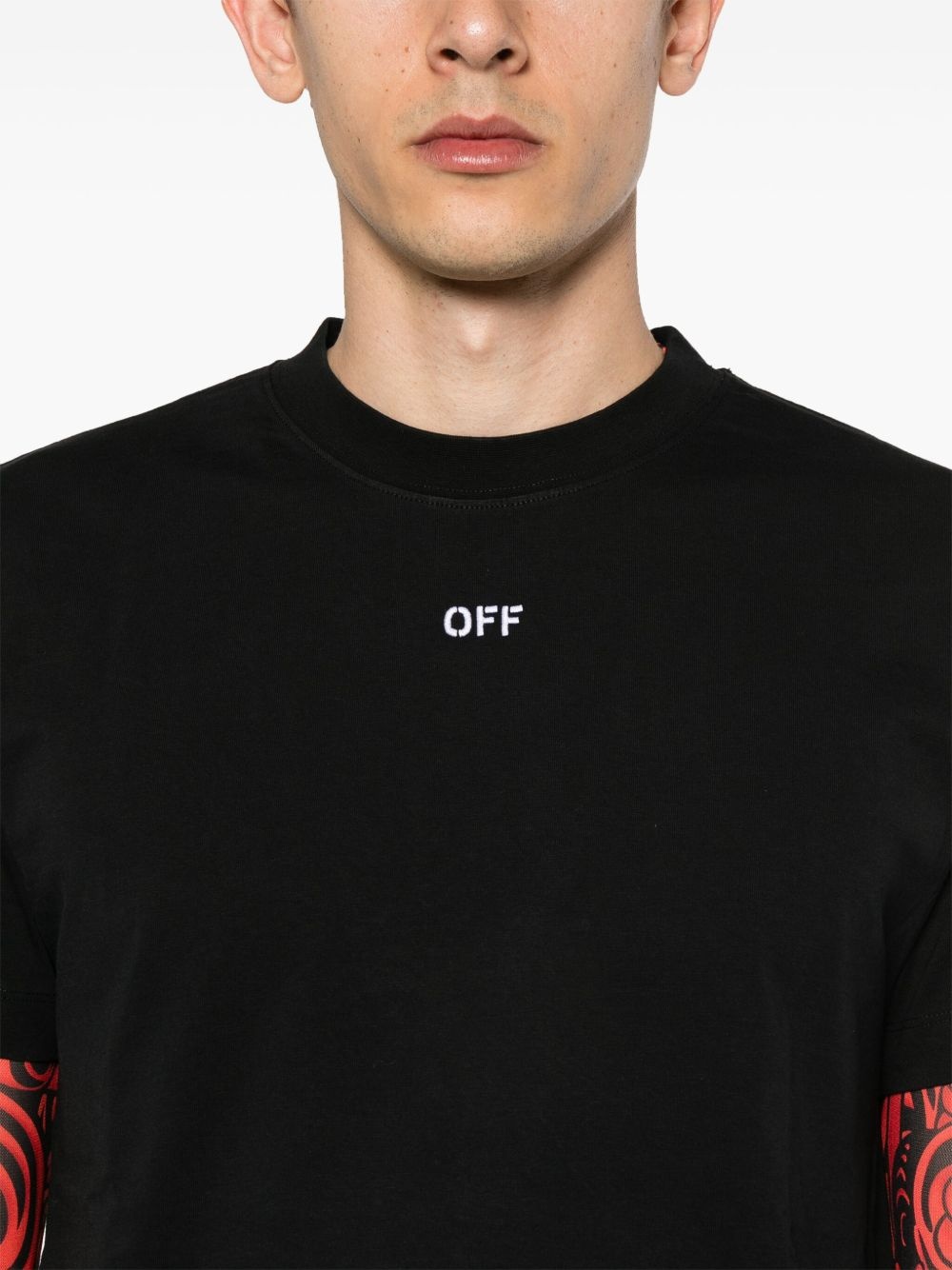 embroidered-logo cotton T-shirt - 5