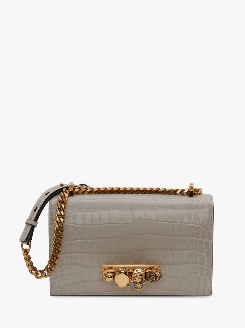 Jewelled Satchel in Grey 1