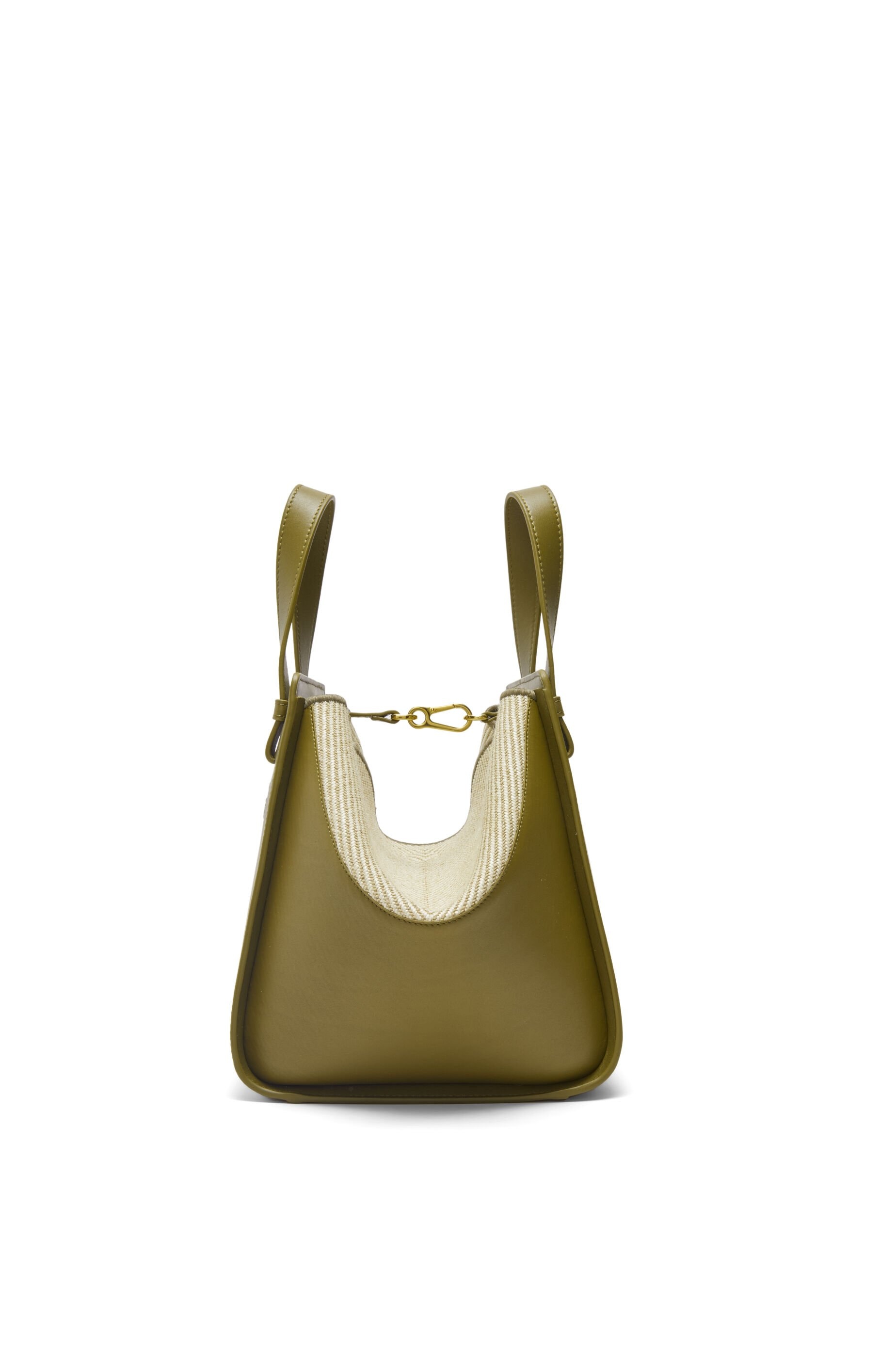 Compact Hammock bag in mellow calfskin and canvas - 3