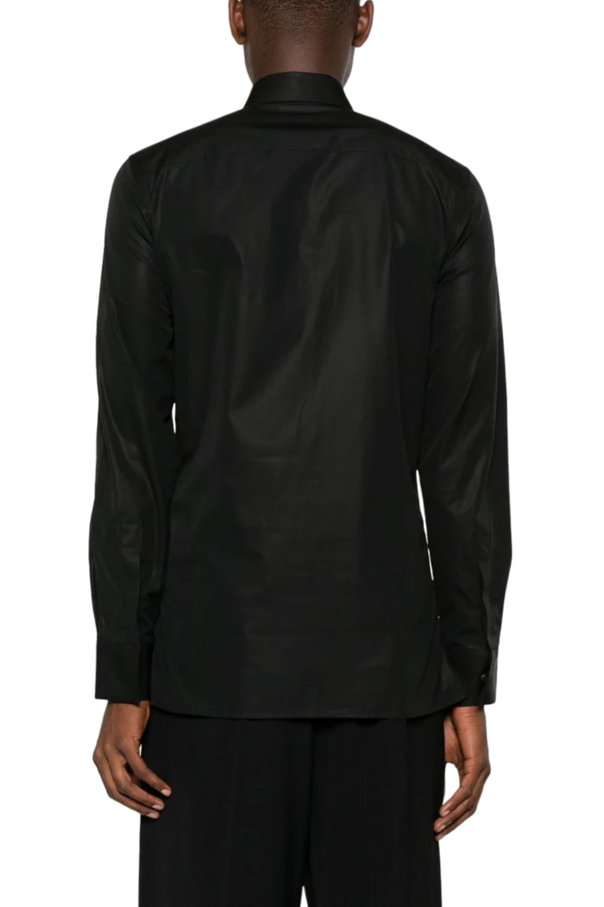 GUSSET-DETAIL COTTON SHIRT - 4