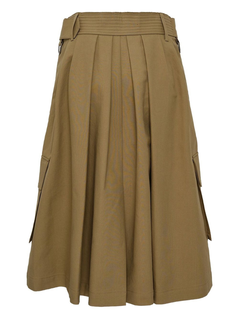 belted pleated midi skirt - 2