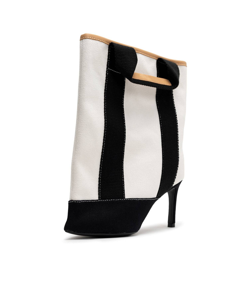 Tote Bag Detail Pin Heel Boots 7