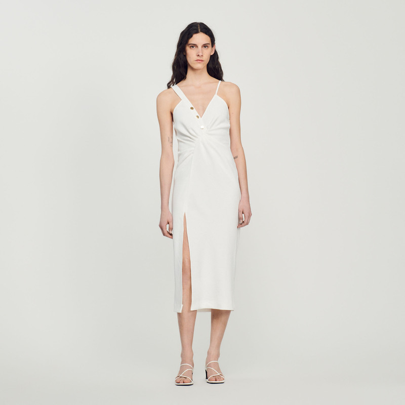 Sandro Long asymmetric dress outlook