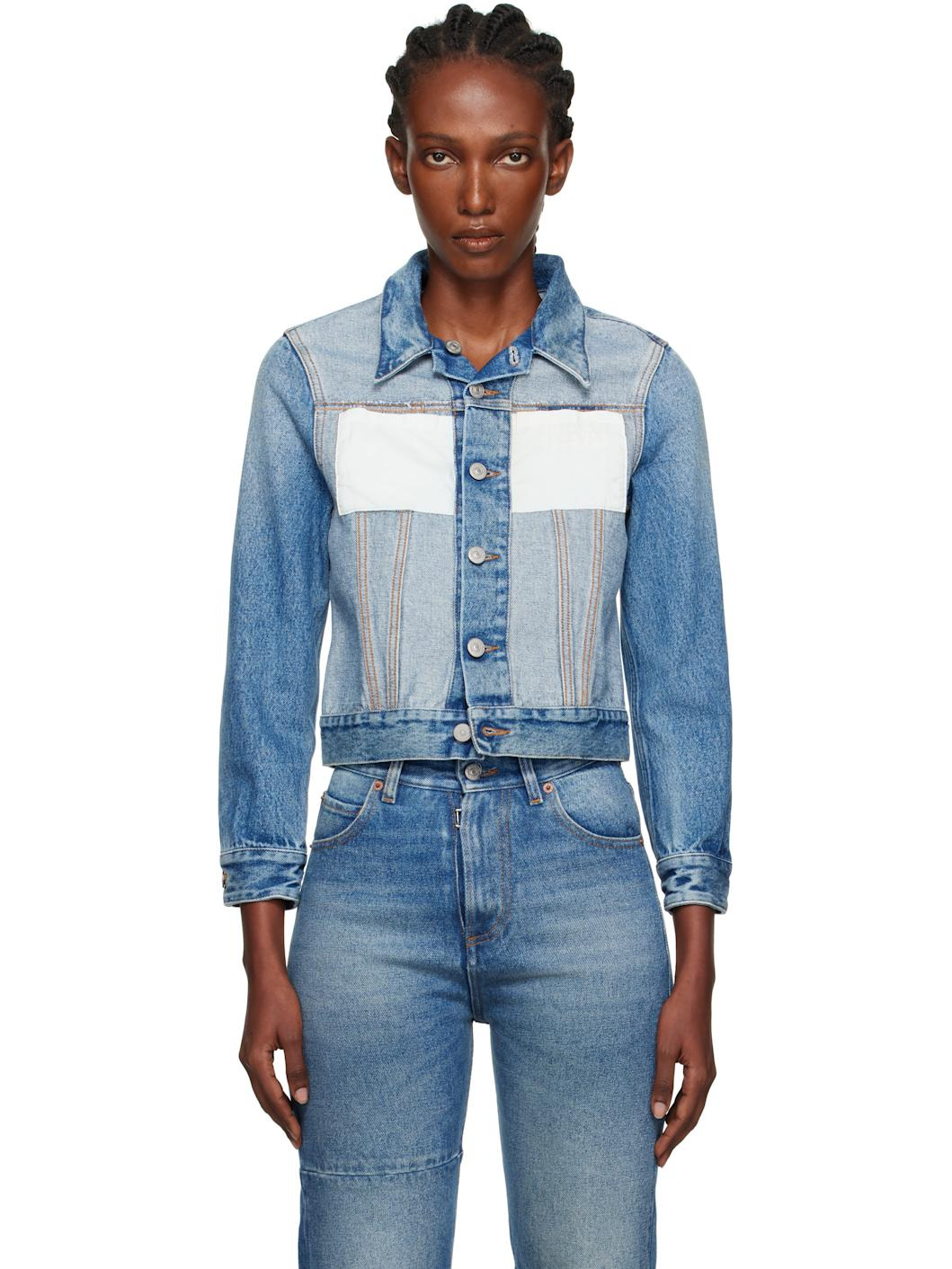 Blue Reversed Denim Jacket - 1