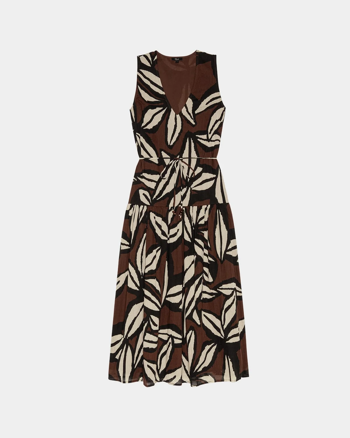 Maeve Printed V-Neck Midi Dress - 1