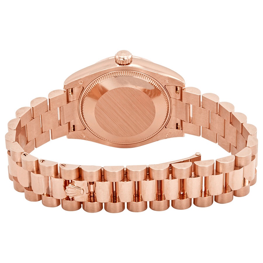 Rolex Lady-Datejust 31 Pink Dial 18K Everose Gold President Automatic Ladies Watch 178275PKRP - 3
