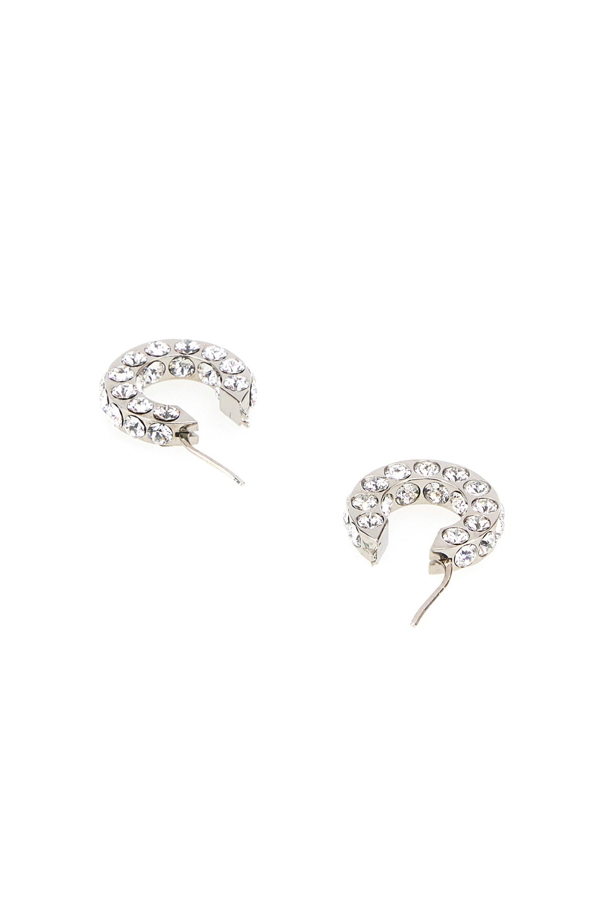 ピアス AMINA MUADDI Embellished l Small Jaheel Earrings Amina Muaddi Embellished metal small Jaheel earrings