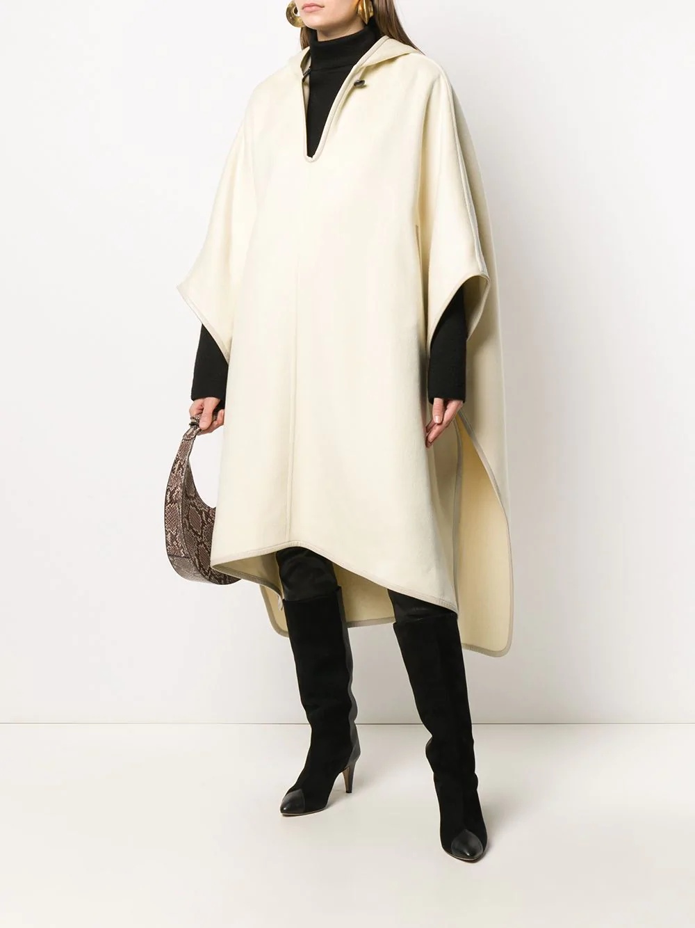 oversize hooded cape - 2