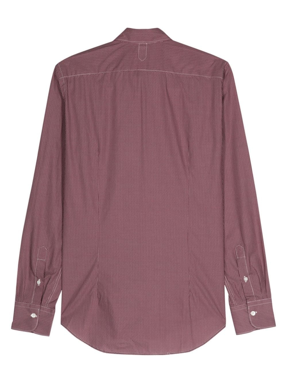 geometric-pattern cotton shirt - 2