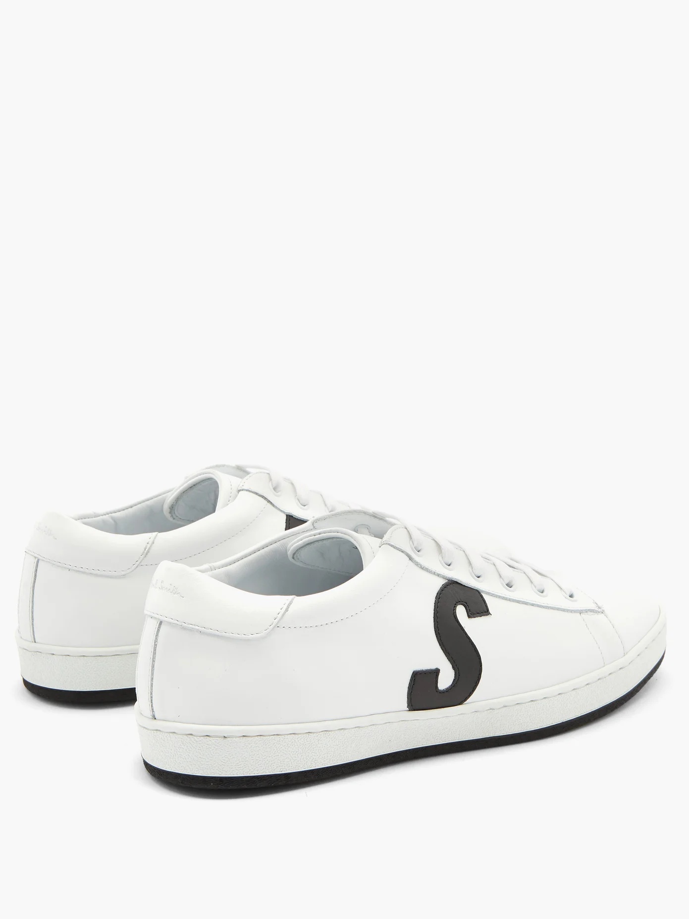 Hassler logo-appliqué leather trainers - 4