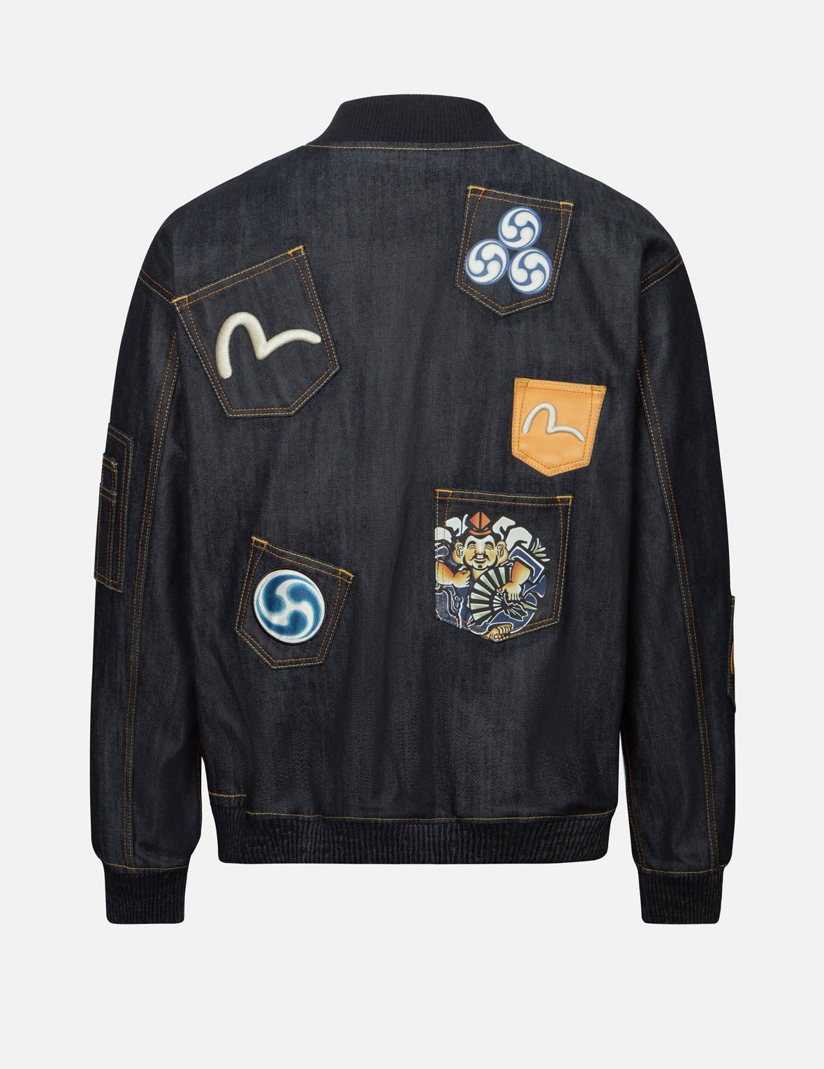 MULTI-LOGO AND MULTI-POCKET RELAX FIT DENIM JACKET - 2