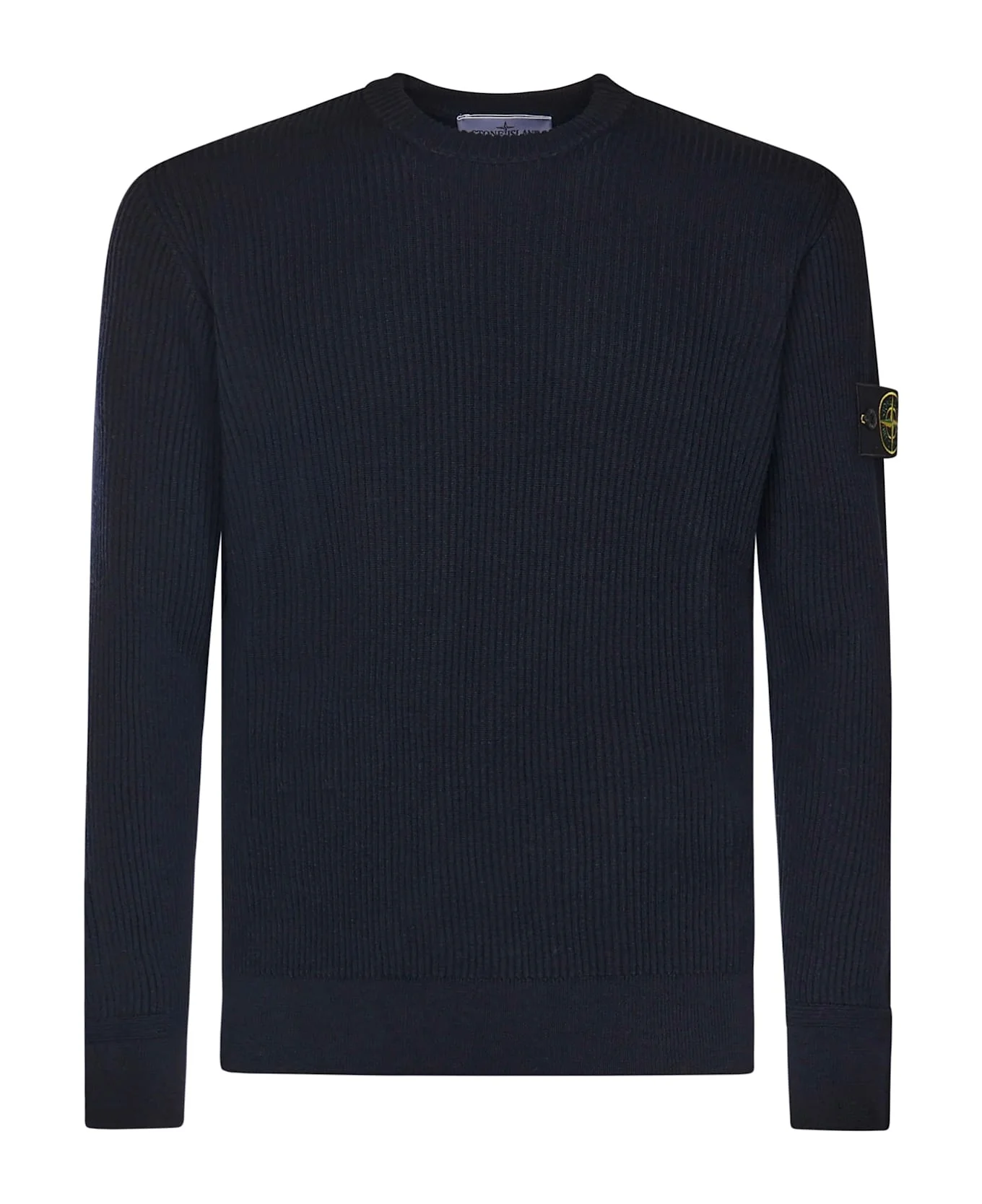 Sweater With Ribbed Edges - 1