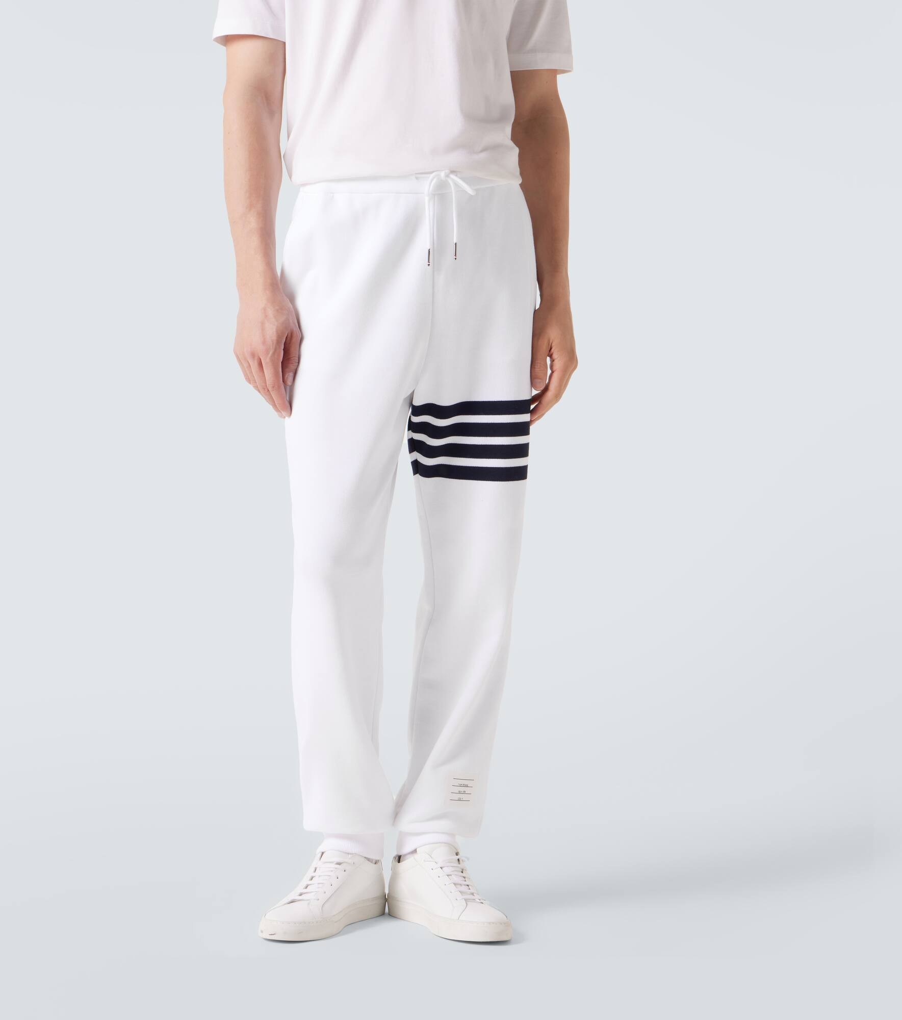 4-Bar cotton jersey sweatpants - 3