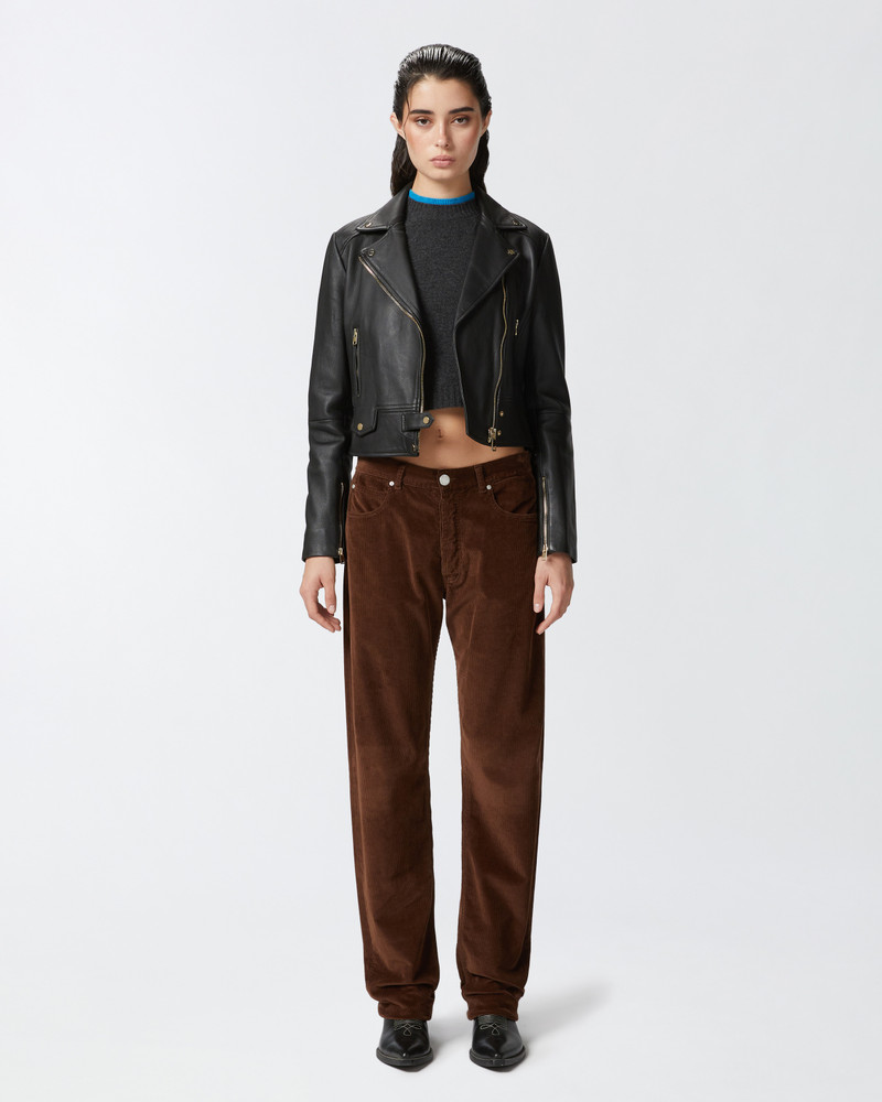 PINKO LOOSE-FIT CORDUROY TROUSERS outlook