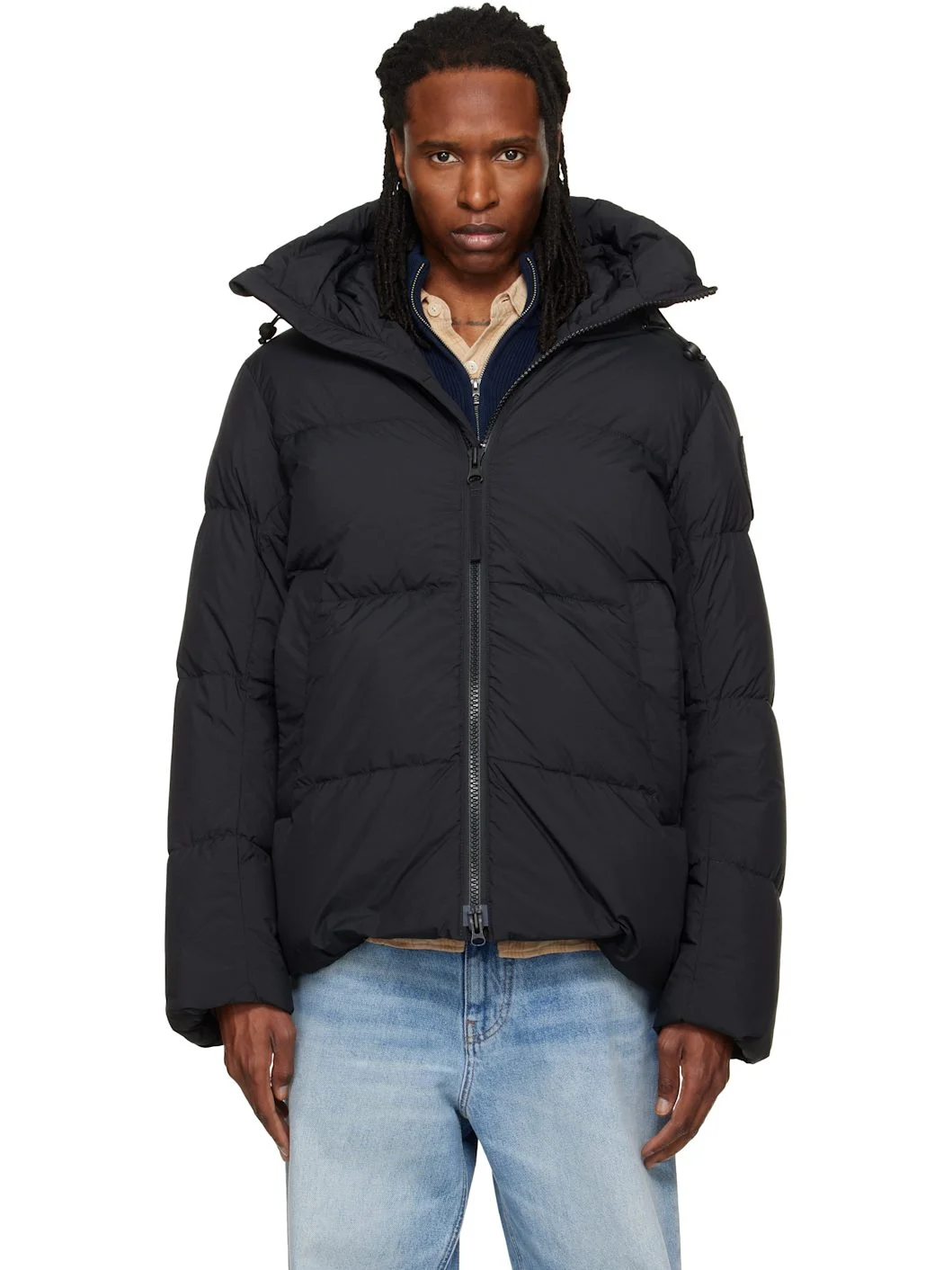 Black Crofton EnduraLuxe Puffer Down Jacket - 1