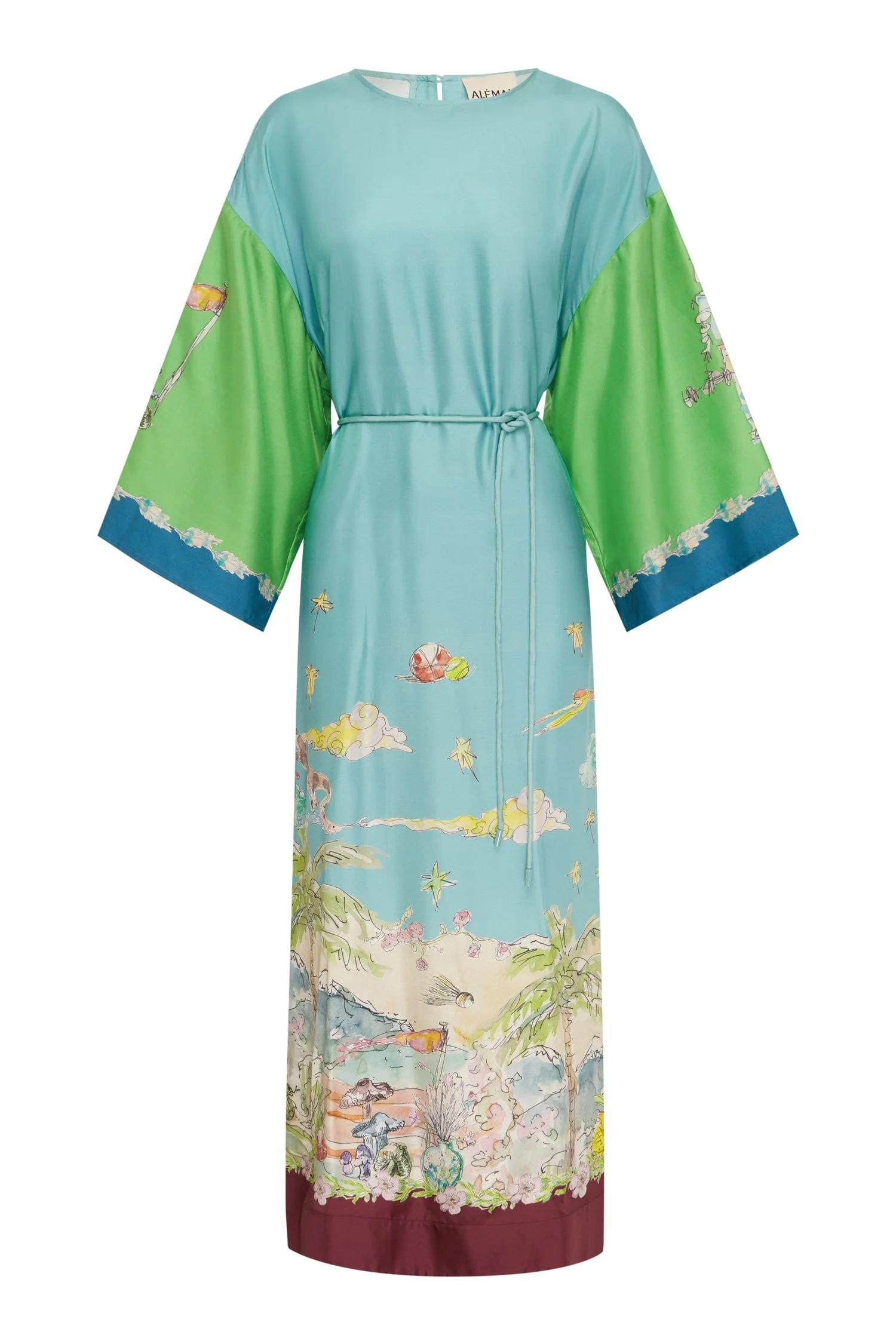 Daria Silk Midi Dress - 1