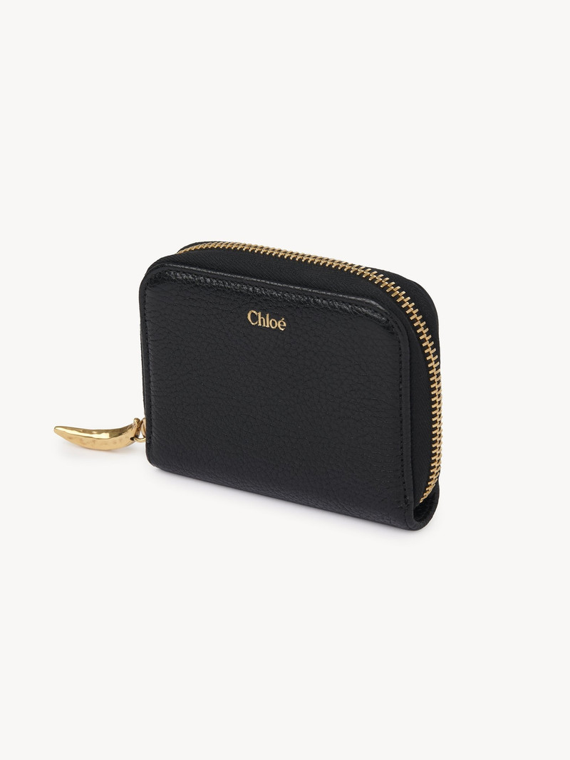 Chloé BANANA ZIPPED COIN PURSE IN GRAINED LEATHER outlook