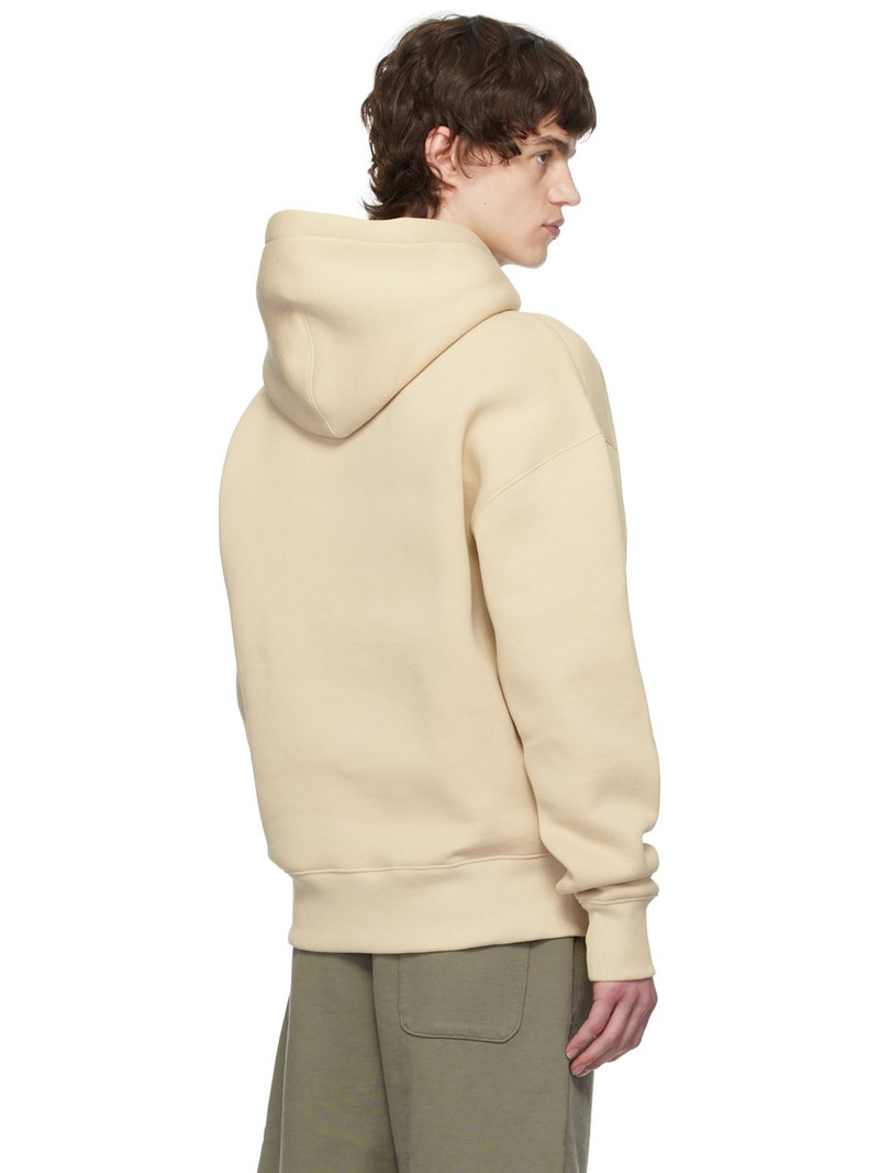 Beige Cotton Ami de Coeur Hoodie 3