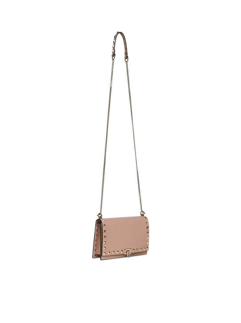 Valentino MINI ROCKSTUD LEATHER BAG WITH CHAIN outlook