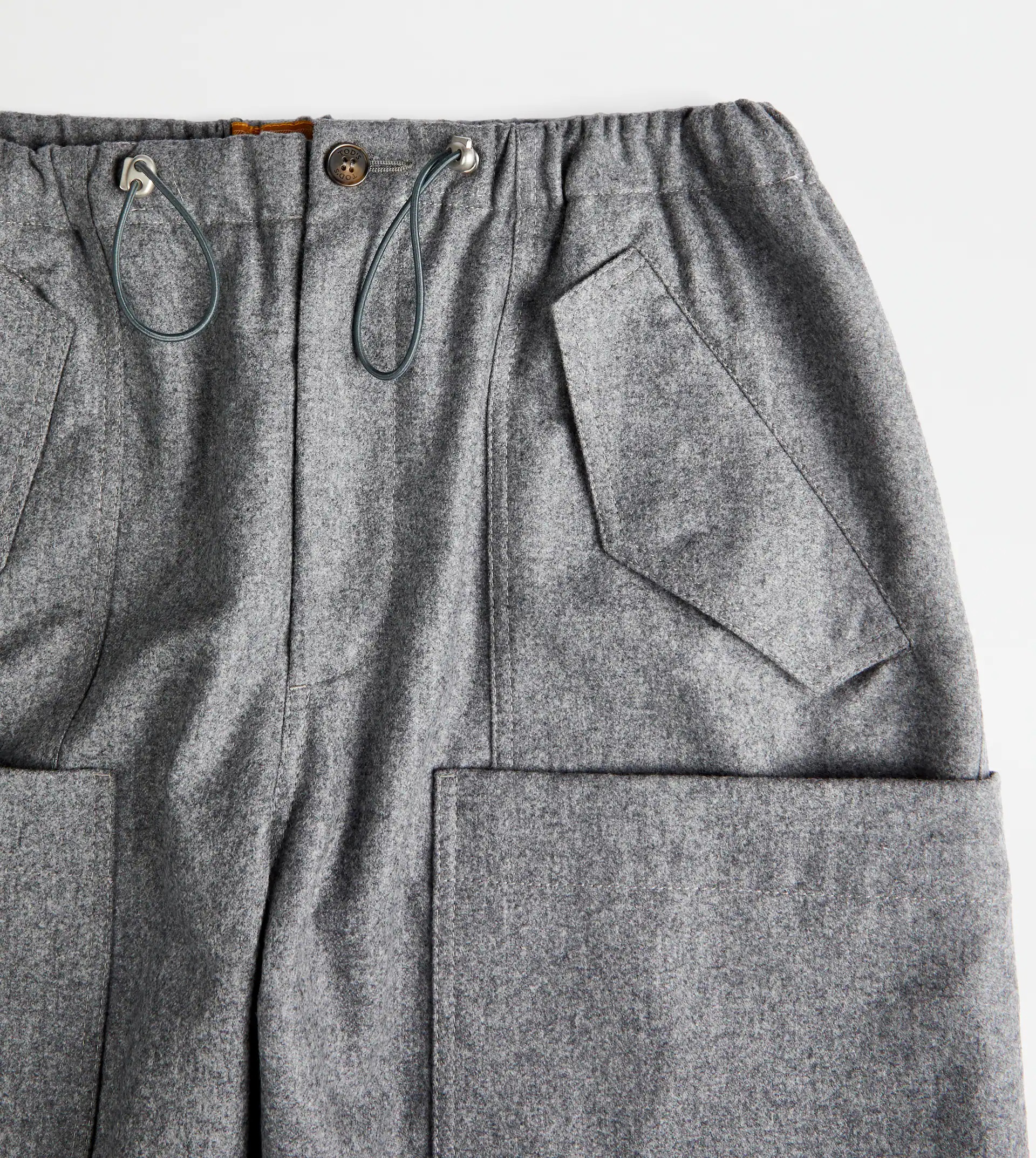 TOD'S BAGGY TROUSERS IN WOOL - GREY - 6