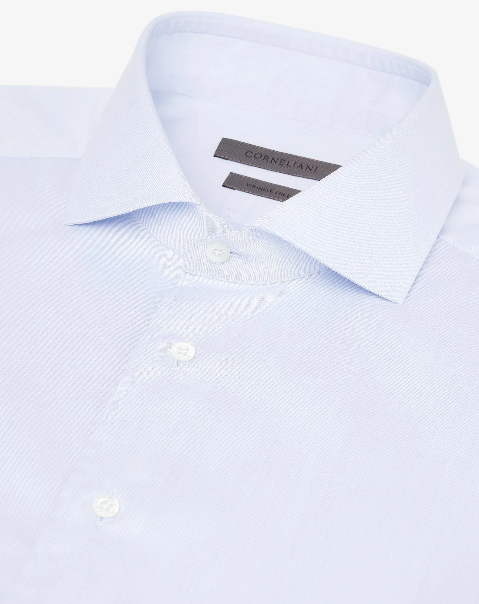 Light blue cotton twill shirt - 1